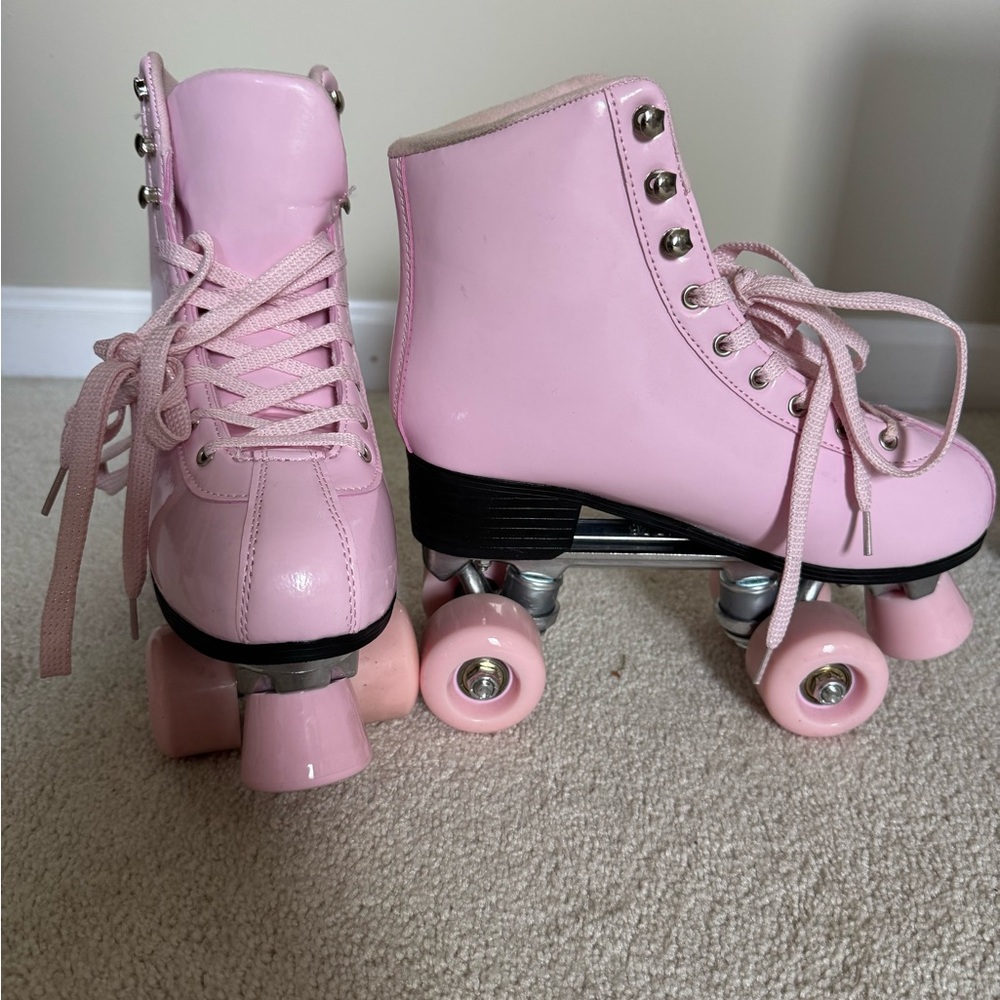 Pink Cosmic Roller Skates